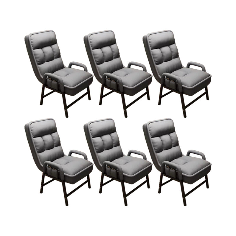 Eigentijdse armstoel verstelbare achterhoogte armstoel met gestoffeerd