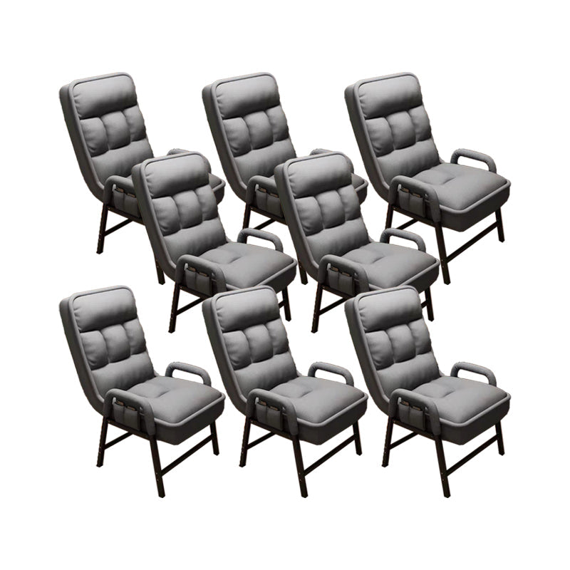 Eigentijdse armstoel verstelbare achterhoogte armstoel met gestoffeerd