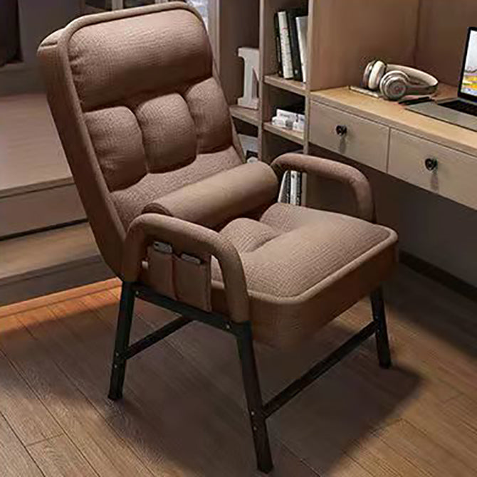 Eigentijdse armstoel verstelbare achterhoogte armstoel met gestoffeerd