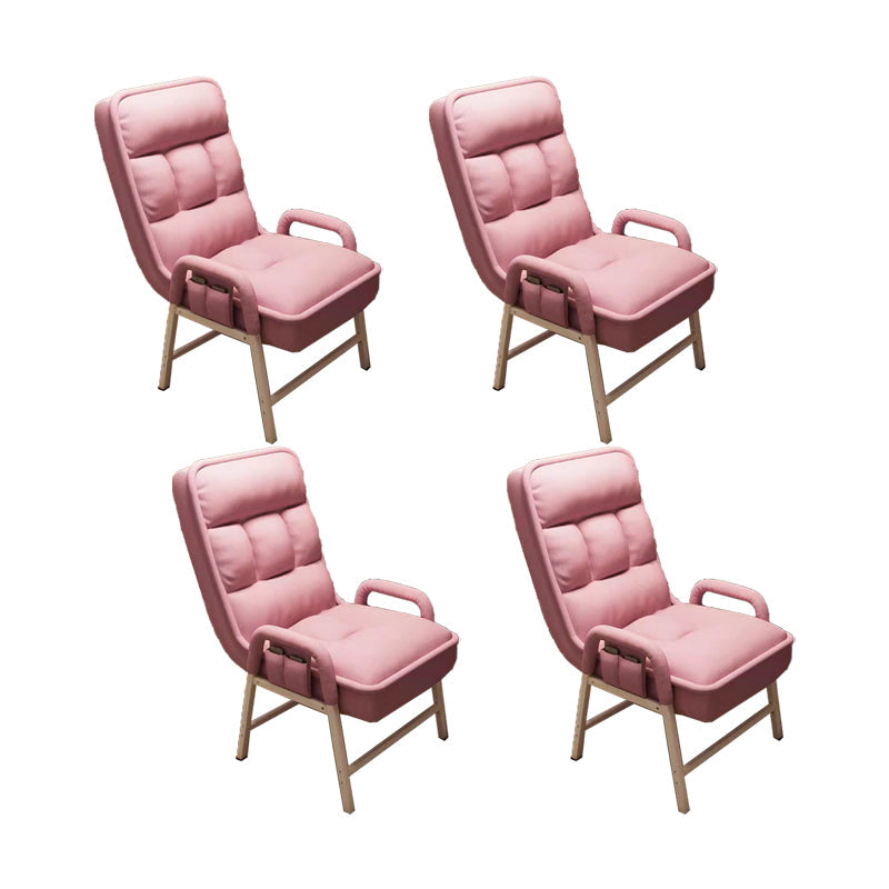 Eigentijdse armstoel verstelbare achterhoogte armstoel met gestoffeerd