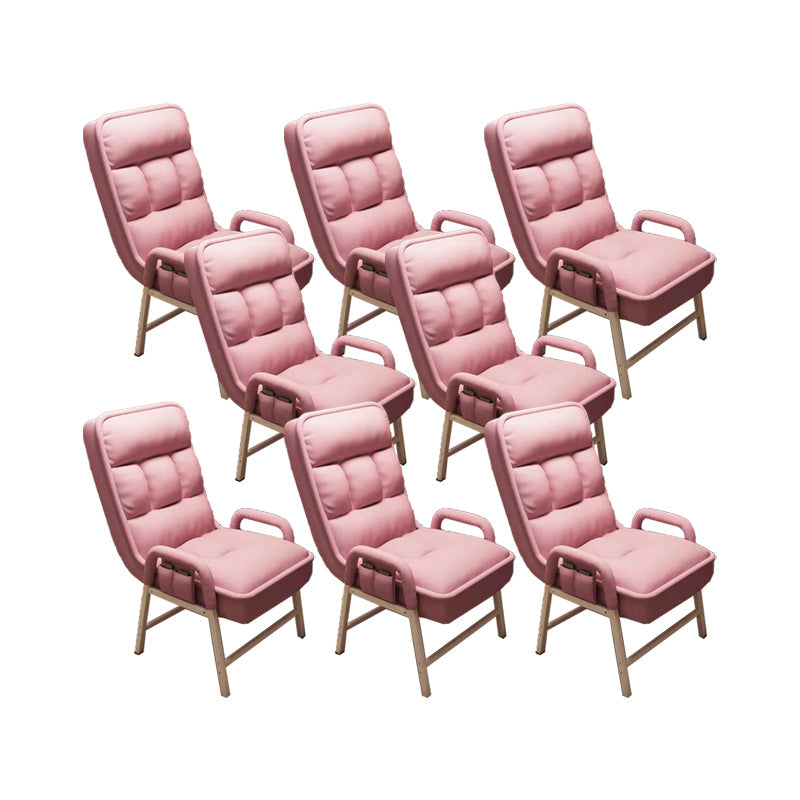 Eigentijdse armstoel verstelbare achterhoogte armstoel met gestoffeerd