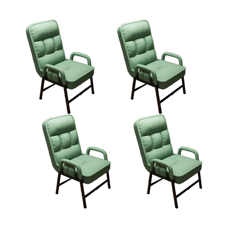 Eigentijdse armstoel verstelbare achterhoogte armstoel met gestoffeerd