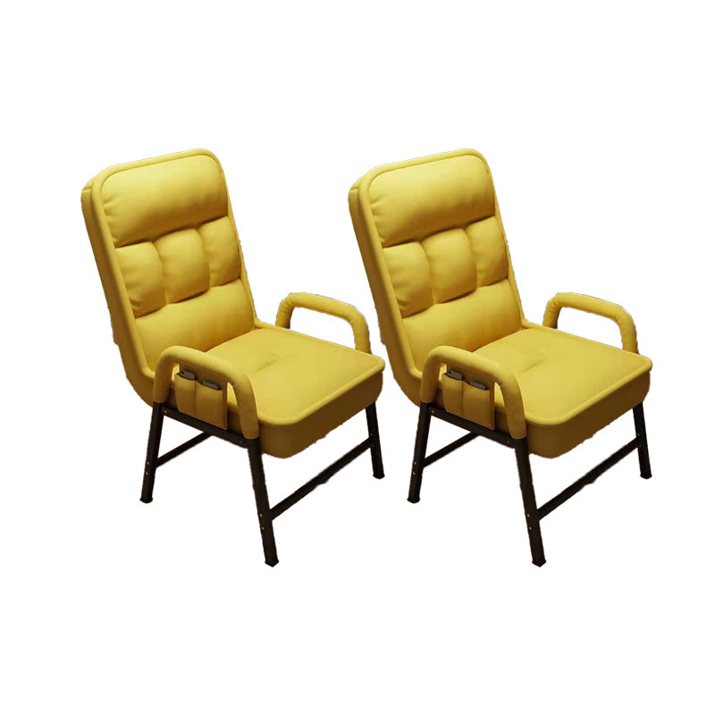 Eigentijdse armstoel verstelbare achterhoogte armstoel met gestoffeerd