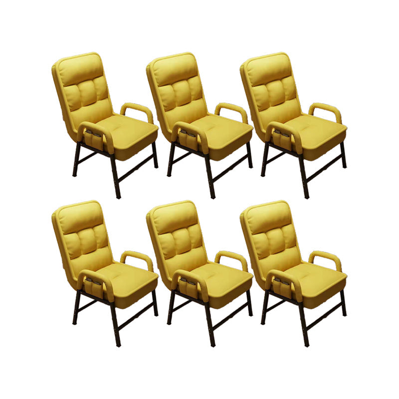 Eigentijdse armstoel verstelbare achterhoogte armstoel met gestoffeerd