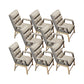 Contemporary Office Chair Metal Adjustable Back Height Arm Chair