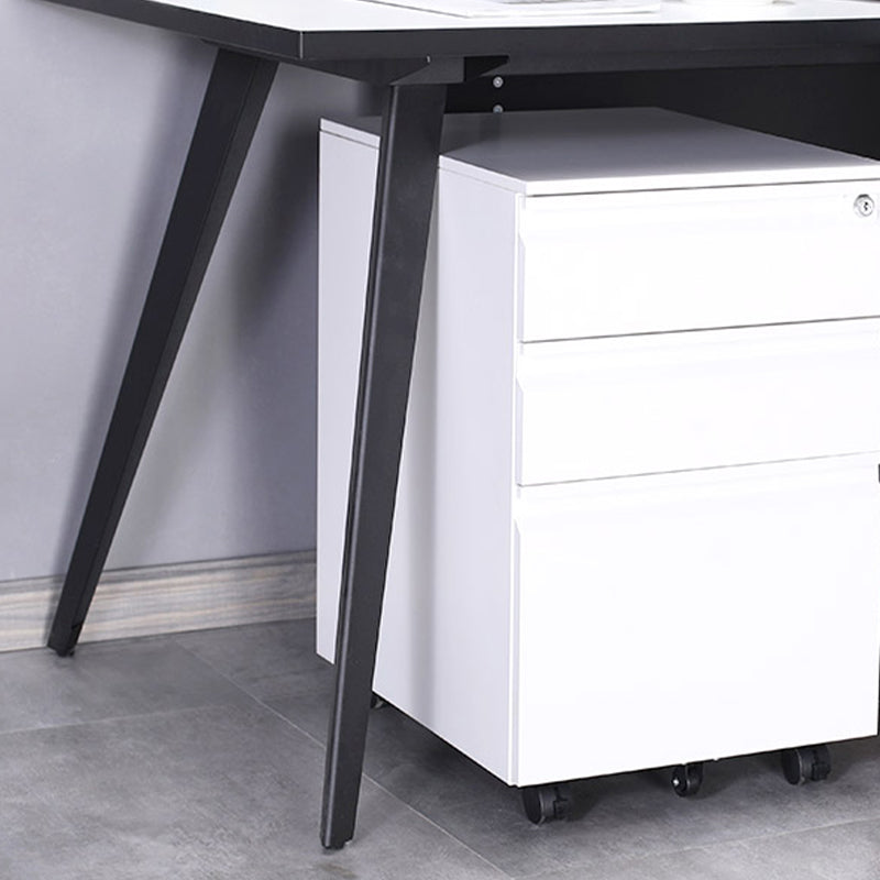 Archivo de archivos de acero contemporáneo Pedestal Pedestal Archiving con bloqueo y almacenamiento