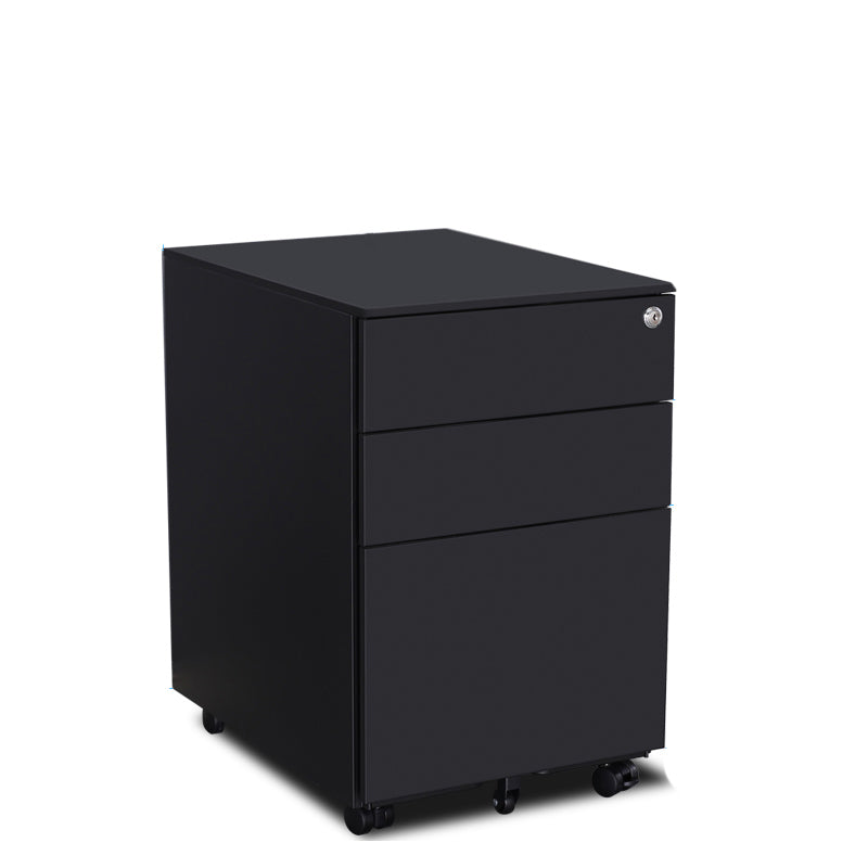 Archivo de archivos de acero contemporáneo Pedestal Pedestal Archiving con bloqueo y almacenamiento