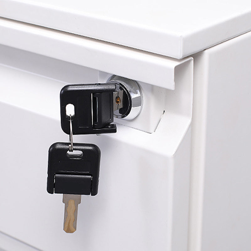 Archivo de archivos de acero contemporáneo Pedestal Pedestal Archiving con bloqueo y almacenamiento