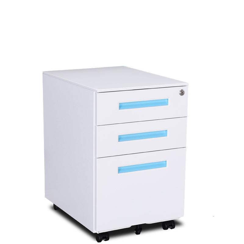 Archivo de archivos de acero contemporáneo Pedestal Pedestal Archiving con bloqueo y almacenamiento