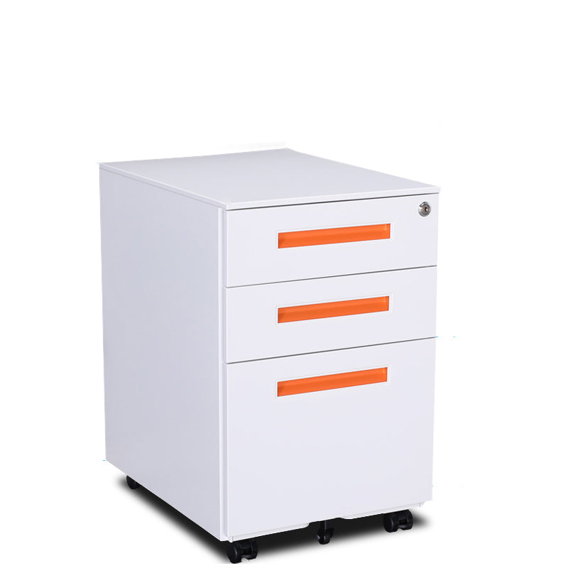 Archivo de archivos de acero contemporáneo Pedestal Pedestal Archiving con bloqueo y almacenamiento