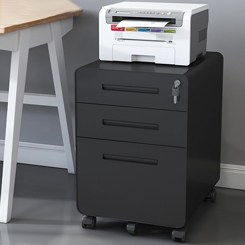 Archivo de archivos de acero contemporáneo Pedestal Pedestal Archiving con bloqueo y almacenamiento