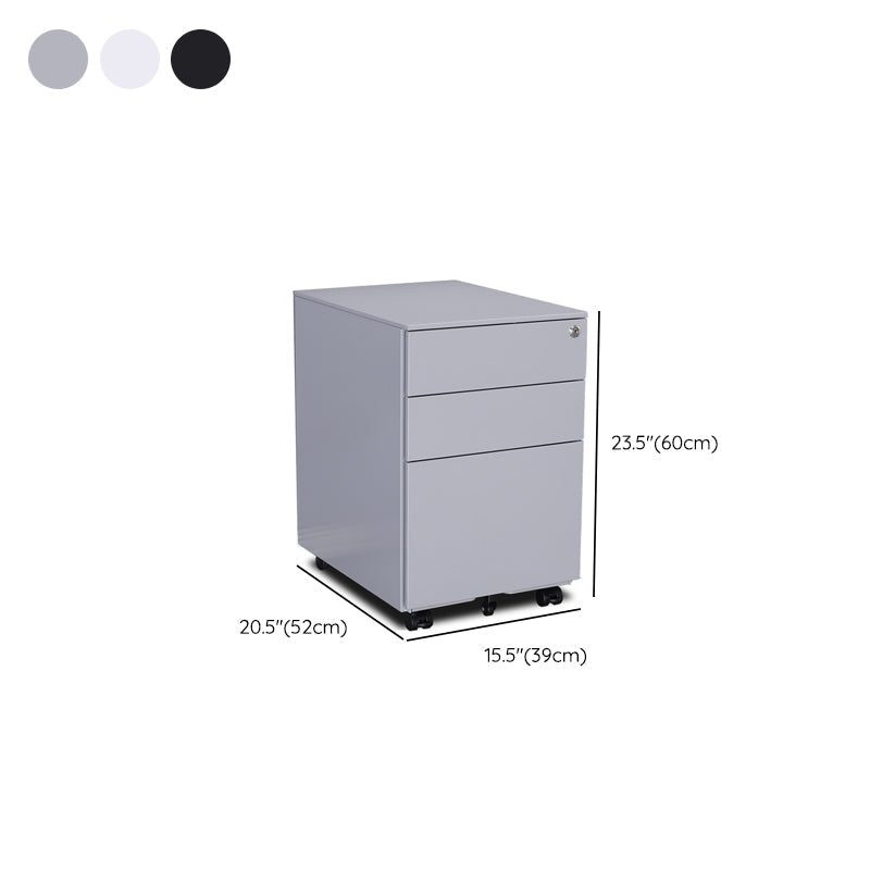 Archivo de archivos de acero contemporáneo Pedestal Pedestal Archiving con bloqueo y almacenamiento