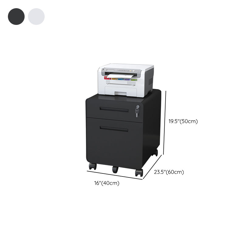 Archivo de archivos de acero contemporáneo Pedestal Pedestal Archiving con bloqueo y almacenamiento