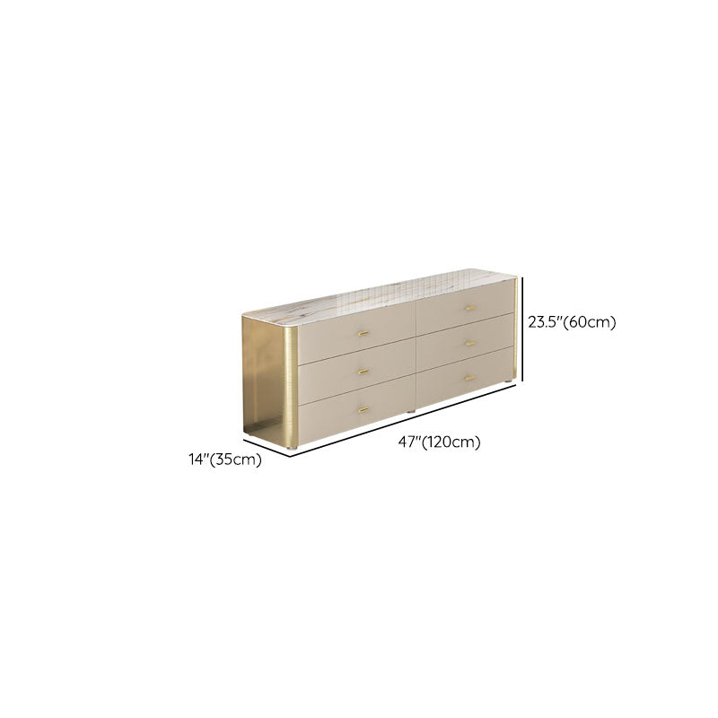13.65-inch W Classic Glam Storage Chest Stone Storage Chest Dresser Clearhalo 'Bedroom Furniture' 'Dressers & Chests' 'dressers_chests' 'furn' 'furn_dressers_chests' 'Furniture' 6730459