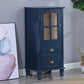 Wooden Storage Chest Dresser American Traditional Dresser with Drawers 16"L x 14"W x 35"H Blue Clearhalo 'Bedroom Furniture' 'Dressers & Chests' 'dressers_chests' 'furn' 'furn_dressers_chests' 'Furniture' 6730482