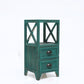 Wooden Storage Chest Dresser American Traditional Dresser with Drawers 12"L x 12"W x 26"H Green Clearhalo 'Bedroom Furniture' 'Dressers & Chests' 'dressers_chests' 'furn' 'furn_dressers_chests' 'Furniture' 6730486