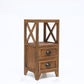 Wooden Storage Chest Dresser American Traditional Dresser with Drawers 12"L x 12"W x 26"H Coffee Clearhalo 'Bedroom Furniture' 'Dressers & Chests' 'dressers_chests' 'furn' 'furn_dressers_chests' 'Furniture' 6730495