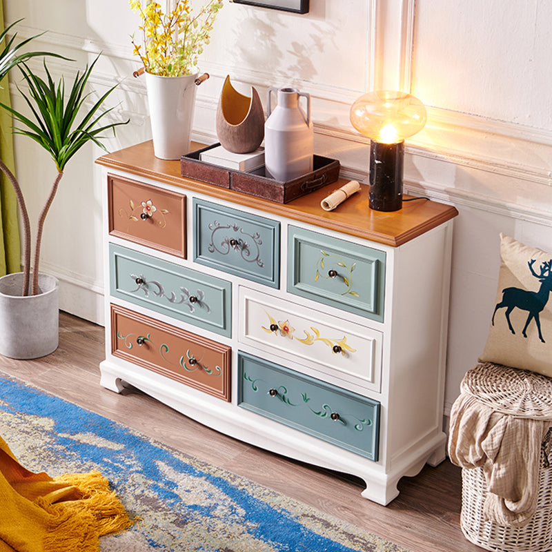 Nautical Bedroom Wooden Storage Chest Horizontal Chest with Drawers Clearhalo 'Bedroom Furniture' 'Dressers & Chests' 'dressers_chests' 'furn' 'furn_dressers_chests' 'Furniture' 6730507