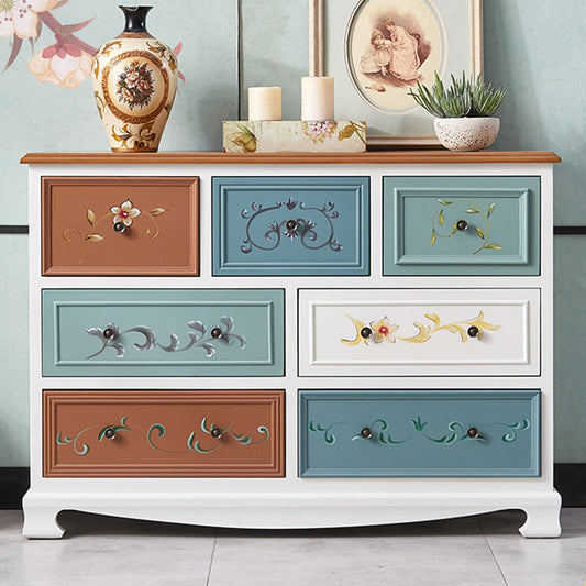 Nautical Bedroom Wooden Storage Chest Horizontal Chest with Drawers Clearhalo 'Bedroom Furniture' 'Dressers & Chests' 'dressers_chests' 'furn' 'furn_dressers_chests' 'Furniture' 6730509