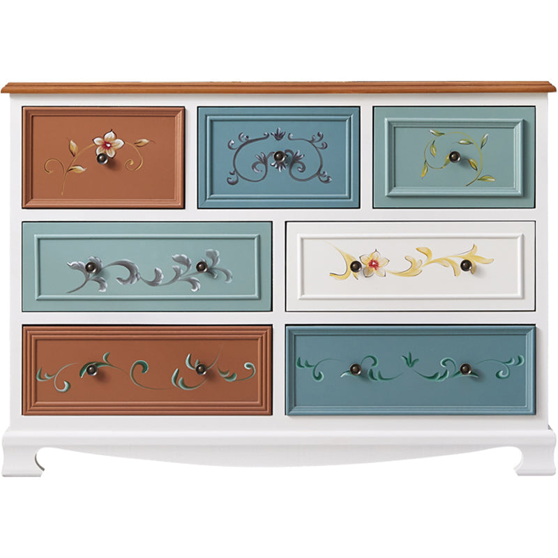 Nautical Bedroom Wooden Storage Chest Horizontal Chest with Drawers Clearhalo 'Bedroom Furniture' 'Dressers & Chests' 'dressers_chests' 'furn' 'furn_dressers_chests' 'Furniture' 6730512