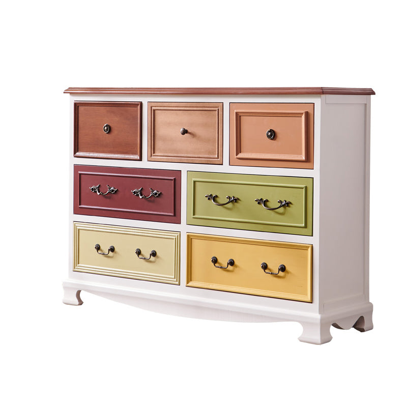 Nautical Bedroom Wooden Storage Chest Horizontal Chest with Drawers Beige Clearhalo 'Bedroom Furniture' 'Dressers & Chests' 'dressers_chests' 'furn' 'furn_dressers_chests' 'Furniture' 6730518