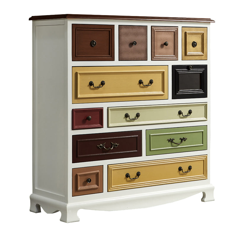 Nautical Bedroom Wooden Storage Chest Horizontal Chest with Drawers 41"L x 16"W x 43"H Beige Clearhalo 'Bedroom Furniture' 'Dressers & Chests' 'dressers_chests' 'furn' 'furn_dressers_chests' 'Furniture' 6730520