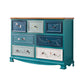Nautical Bedroom Wooden Storage Chest Horizontal Chest with Drawers Peacock Blue Clearhalo 'Bedroom Furniture' 'Dressers & Chests' 'dressers_chests' 'furn' 'furn_dressers_chests' 'Furniture' 6730521