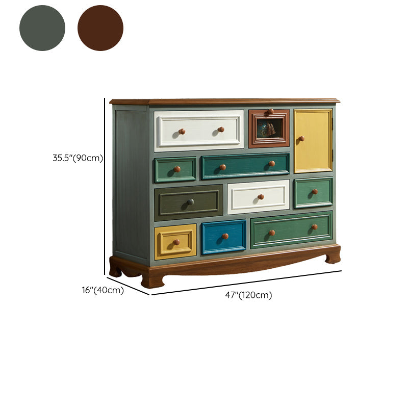 Nautical Bedroom Wooden Storage Chest Horizontal Chest with Drawers Clearhalo 'Bedroom Furniture' 'Dressers & Chests' 'dressers_chests' 'furn' 'furn_dressers_chests' 'Furniture' 6730533