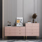 Commode de rangement en pierre Glam classique de 15,6 pouces de largeur avec 5/6/7/9 tiroirs