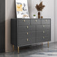 Commode de rangement en pierre Glam classique de 15,6 pouces de largeur avec 5/6/7/9 tiroirs