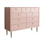 Commode de rangement en pierre Glam classique de 15,6 pouces de largeur avec 5/6/7/9 tiroirs