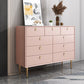 Commode de rangement en pierre Glam classique de 15,6 pouces de largeur avec 5/6/7/9 tiroirs