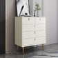 Commode de rangement en pierre Glam classique de 15,6 pouces de largeur avec 5/6/7/9 tiroirs