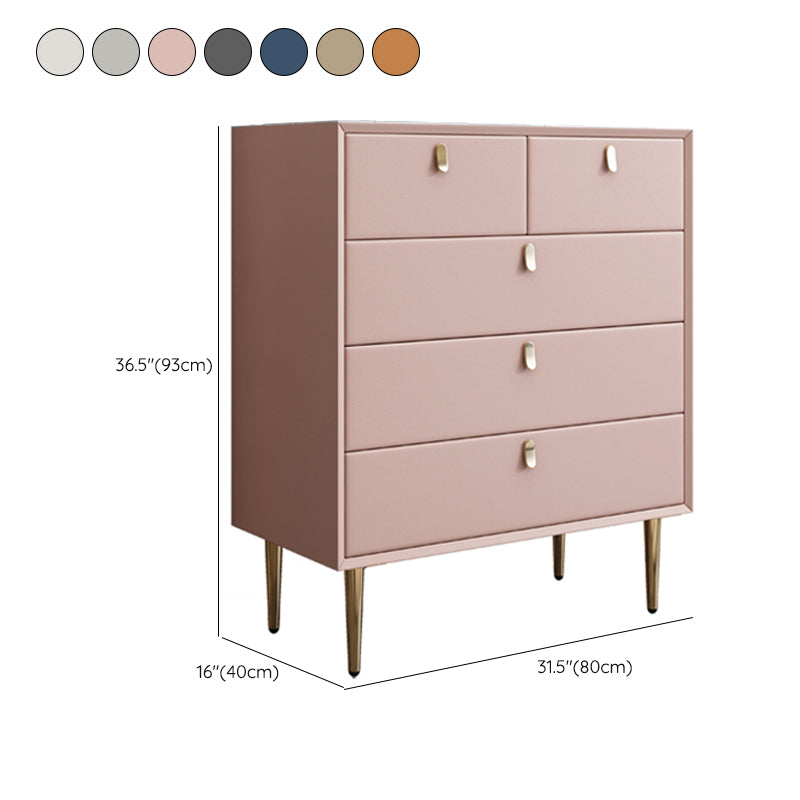 Commode de rangement en pierre Glam classique de 15,6 pouces de largeur avec 5/6/7/9 tiroirs