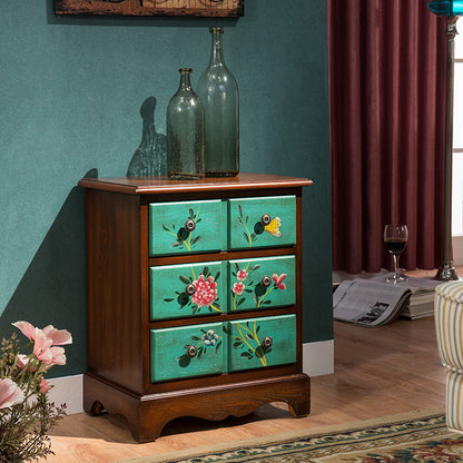Coffre de rangement vertical en bois côtier pour lingerie, pour chambre à coucher
