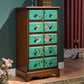 Coffre de rangement vertical en bois côtier pour lingerie, pour chambre à coucher