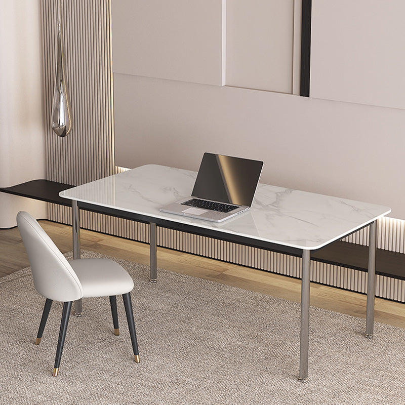 Stein gebogener Büroschreibtisch modern 29,53 "großer Schreibtisch mit Parsons Schreibtisch