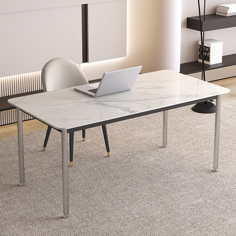 Stein gebogener Büroschreibtisch modern 29,53 "großer Schreibtisch mit Parsons Schreibtisch