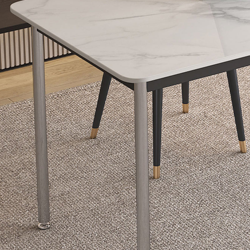 Stein gebogener Büroschreibtisch modern 29,53 "großer Schreibtisch mit Parsons Schreibtisch