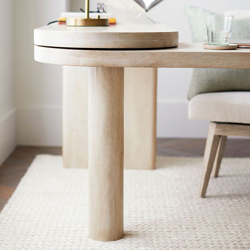 Scrivania da 29,25 pollici H Distano da scrittura contemporanea in legno massiccio