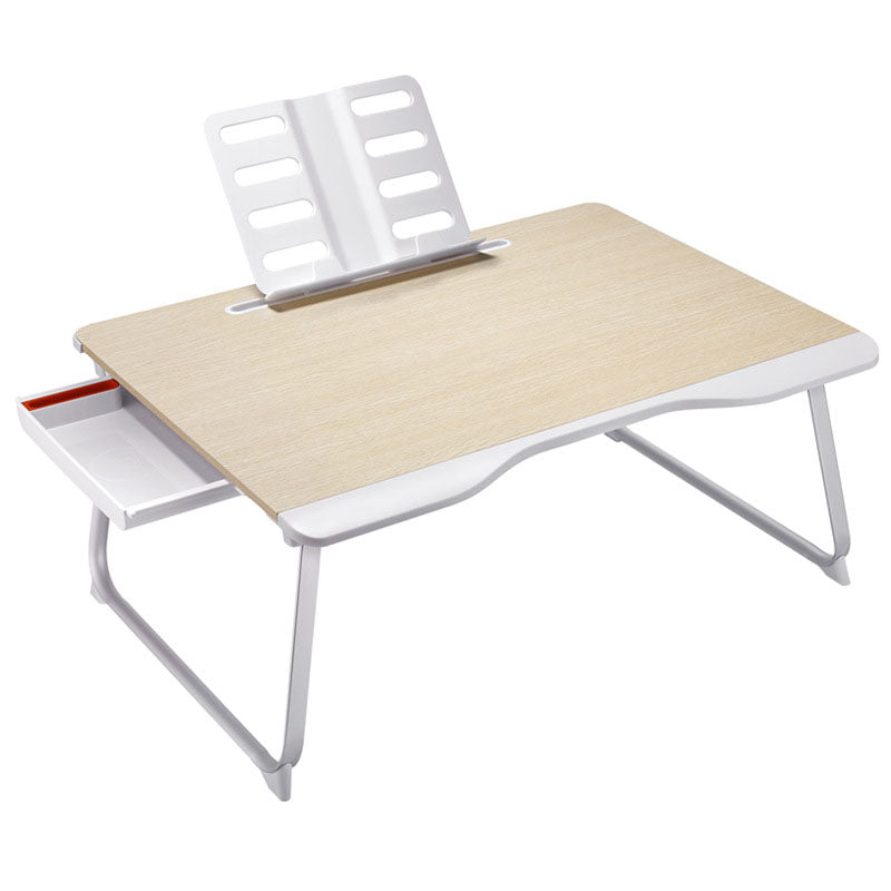 Scrivania di scrittura pieghevole contemporanea scrivania in slitta curva con gambe metalliche