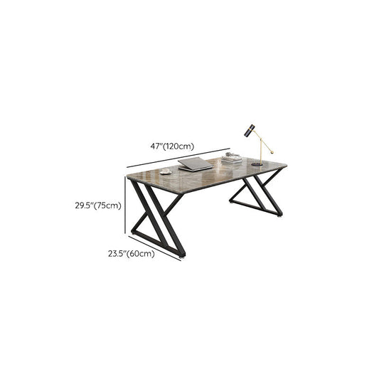 29.53 "Tall Stone Office Desk Sled Base rechthoekig schrijfbureau