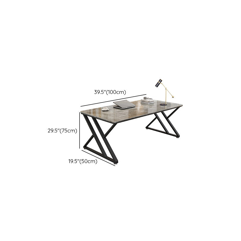 29.53 "Tall Stone Office Desk Sled Base rechthoekig schrijfbureau