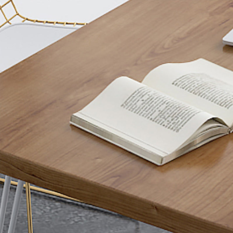 Rechteckig geformte Büro -Schreibtische reversibler natürlicher Schreibtisch für Büro