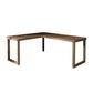 29,25 inch H Industrieel Office Desk Solid Wood L-Shape Writing Desk