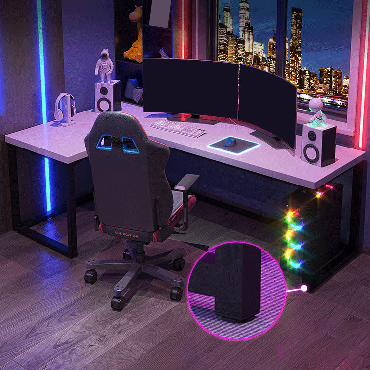 29,25 inch H Hedendaags kantoor Desk L-Shape Solid Wood Writing Desk