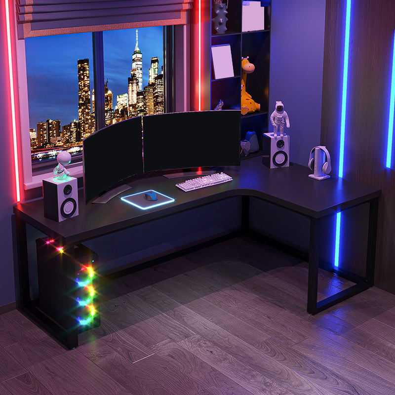 29,25 inch H Hedendaags kantoor Desk L-Shape Solid Wood Writing Desk