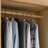 ラバーウッドワードローブクローゼットスライドコンテンポラリーワードローブアーモア