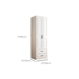 White Wardrobe Closet with Drawer French Country Wardrobe Cabinet