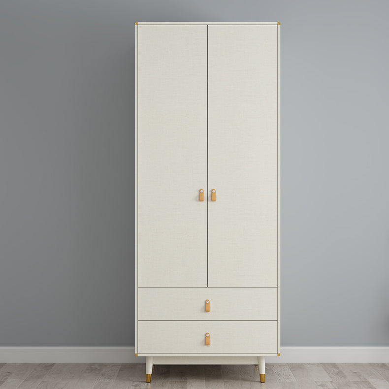 Hinged Wardrobe Closet with Drawer Engineered Wood Wardrobe Cabinet